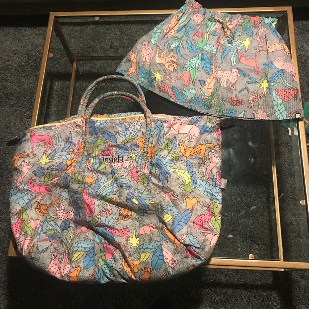 skirt and matching weekend bag